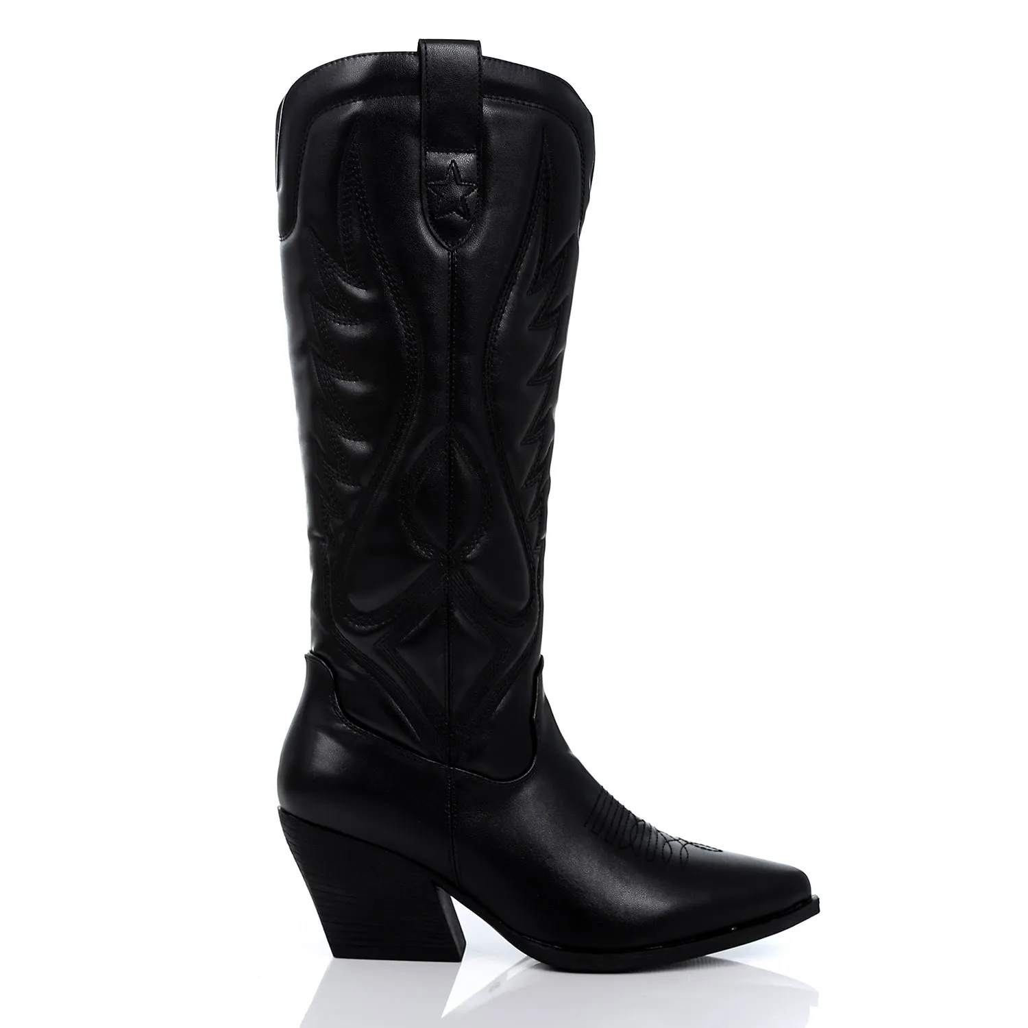 SUN-DVTF-003 Mid Heel Cowboy Boot