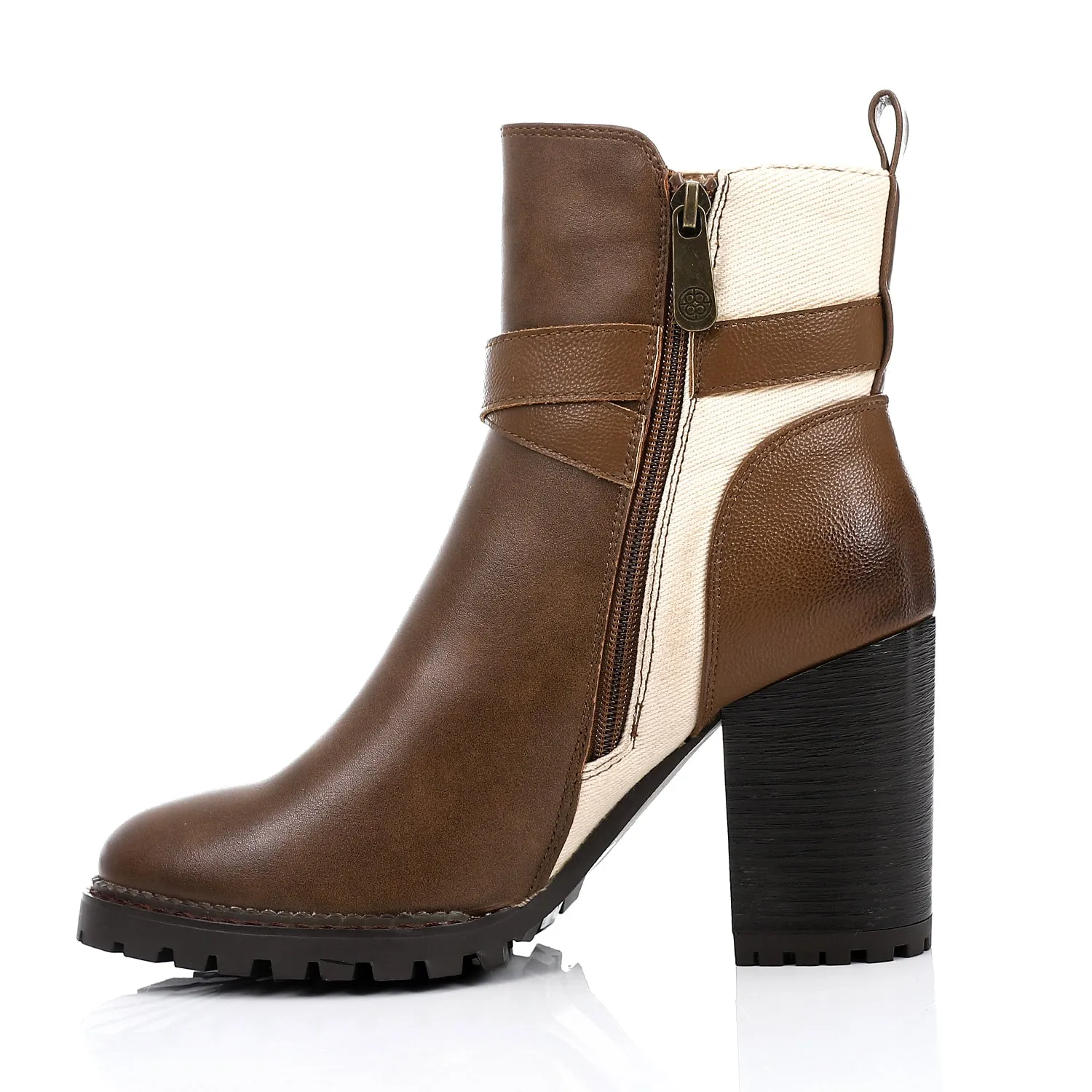 SUN-DVTF-009 Leather Ankle Boot