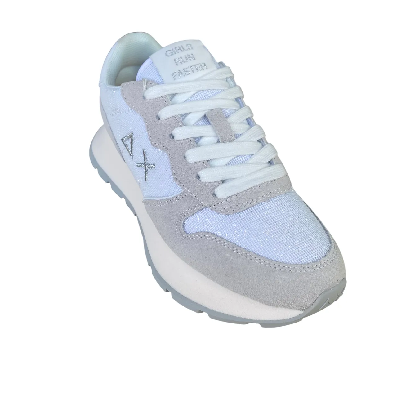 attention - to - detail Responsive Bounce Cushioning Sun68 scarpa sneakers da donna Ally Glitter Textile z35203 01 bianco