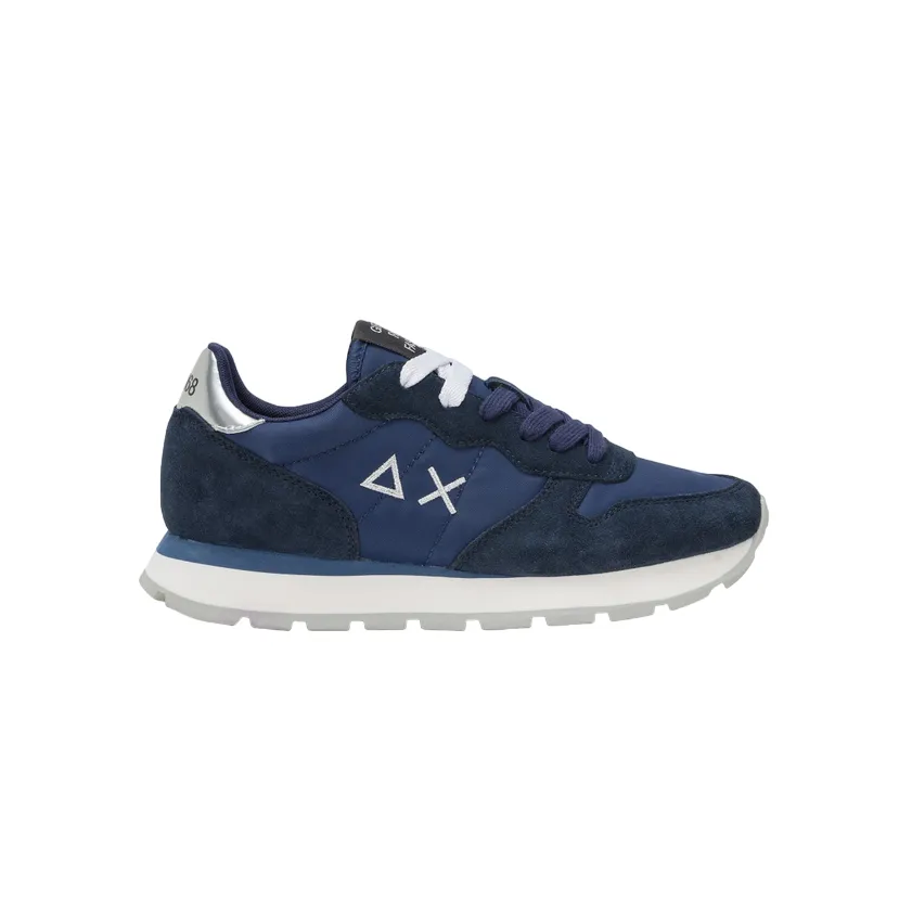 Sun68 scarpa sneakers da donna Ally Gold Silver Z44202 07 blu responsive - sole shoes classic accessory