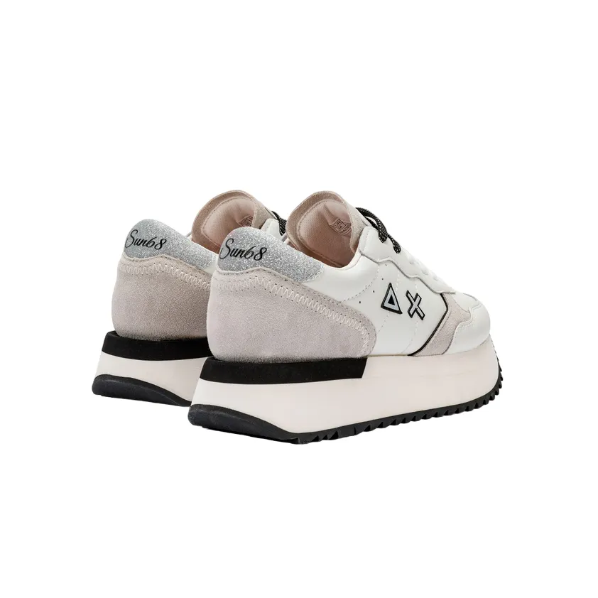 Sun68 scarpa sneakers da donna Big Ally Z34207 31 bianco panna interval running wear