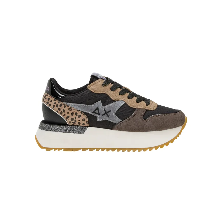 Sun68 scarpa sneakers da donna Big Stargirl Mix Z44218 11 nero professional quality recreational running shoes