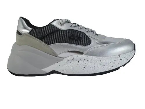 Sun68 Scarpa sneakers da donna  Dani Z29221 44 argento Custom Fit Mammoth look