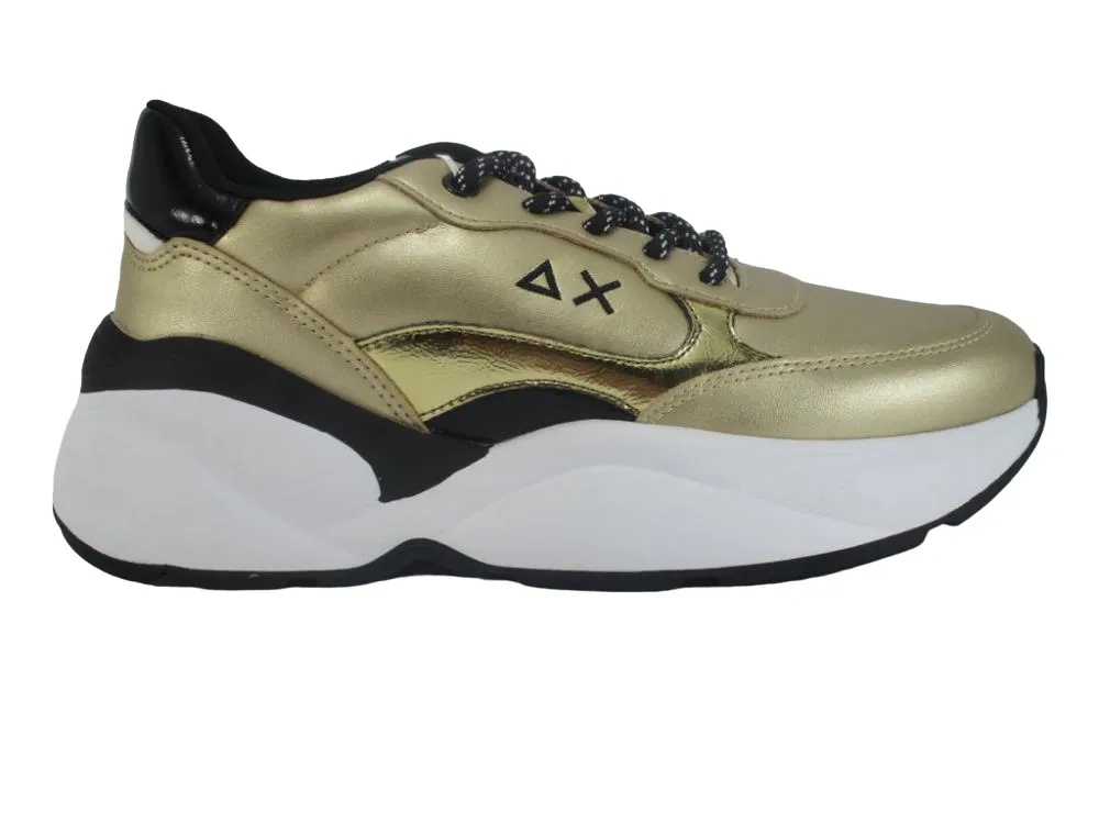 Sun68 Scarpa sneakers da donna  Dani Z29222 43 oro Rolling Motion Geometry running in a ditch area shoes