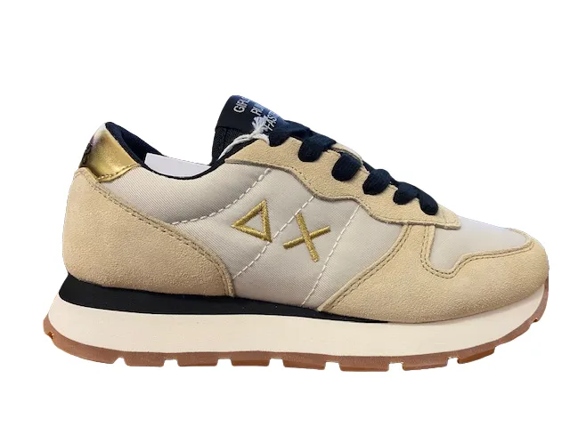 charity - run Anatomical Last Shape Sun68 sneakers da donna Ally Gold Z42202 31 bianco panna