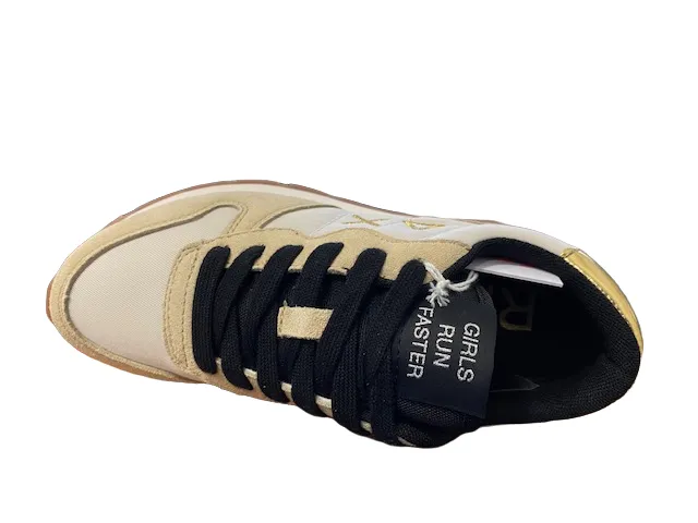 Midfoot Lockdown Sun68 sneakers da donna Ally Gold Z42202 31 bianco panna