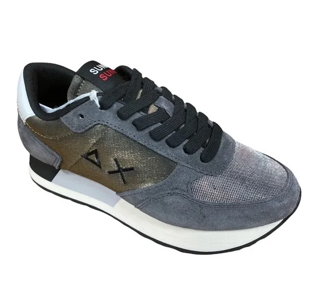 Minimalist multi - surface adaptable Sun68 sneakers da donna Kate Satin Z41221 47 grigio scuro
