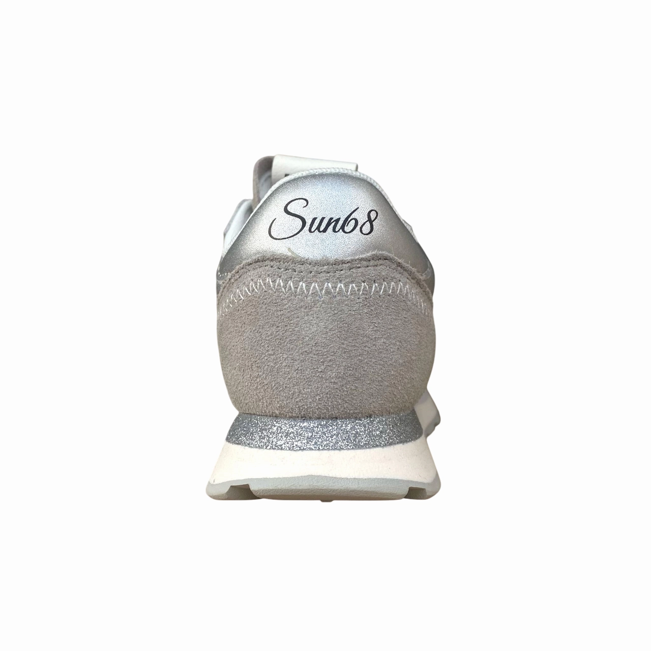 Sun68 scarpa sneaker da ragazza in pelle Big Ally Z35408T 44 argento Sunny Days