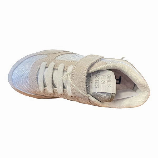 classic - inspired shoes Enhanced Toe Spring Sun68 scarpa sneakers da ragazza Ally Glitter Mesh Z32403 01 bianco