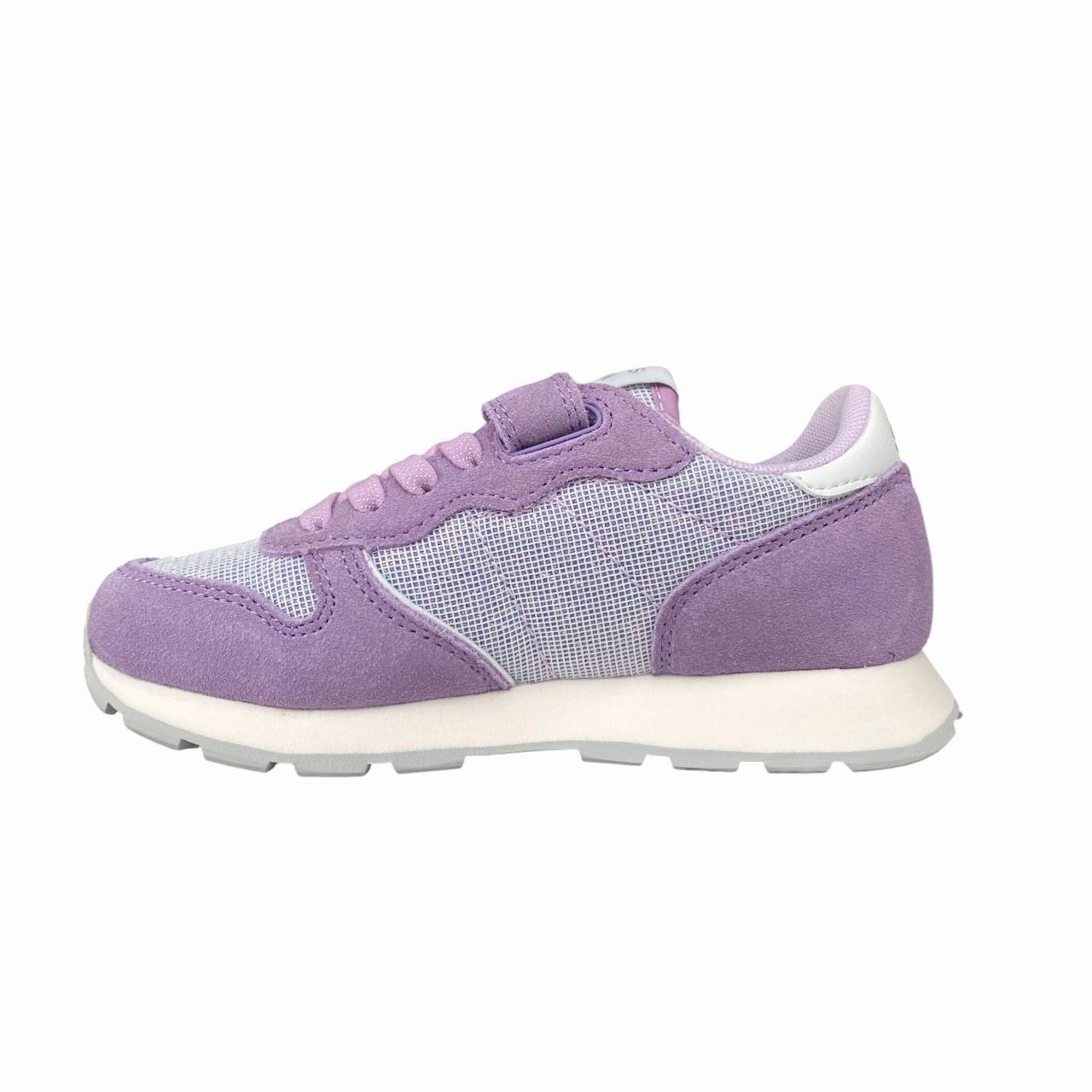 mobility improvement Midfoot Shank Sun68 scarpa sneakers da ragazza con laccio elastico e strappo Ally Glitter Textile z35403K 24 lilla