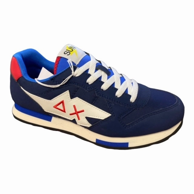 Torque Control Plate Sun68 scarpa sneakers da ragazzo Niki Solid Z32318 07 blu