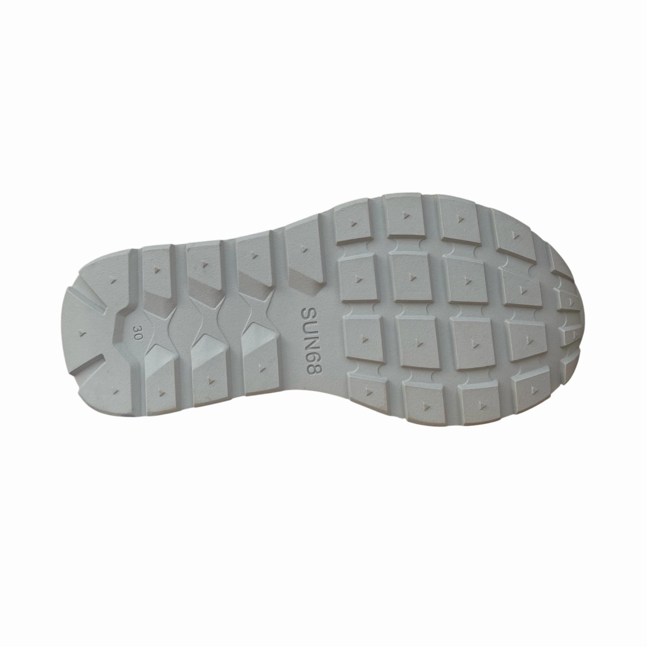 Sun68 scarpa sneakers in pelle con laccio elastico e stappo da bambina Big Ally Z35408K 44 argento Thermal Regulating