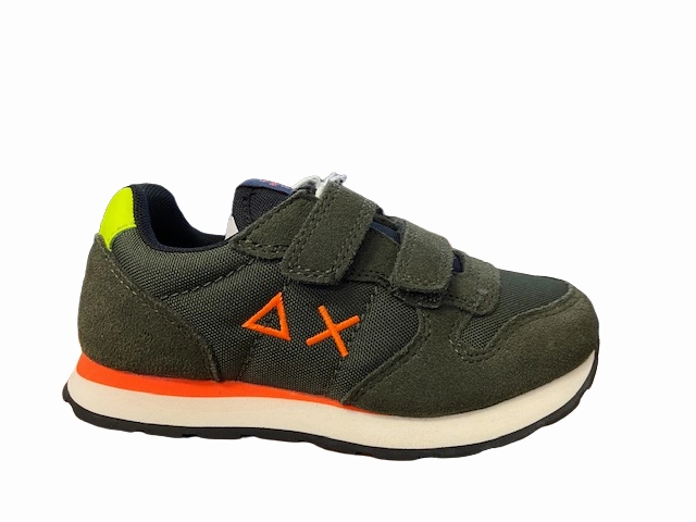 slow runners running watch Sun68 sneakers da baby Tom Fluo Z42302B 74 militare scuro