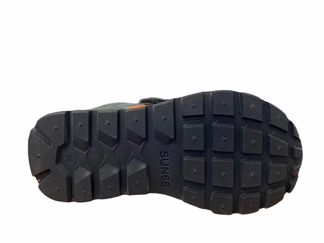 Sun68 sneakers da bambino Tom Fluo Z42302K 74 militare scuro Motion Control Plate Pressure Relief Channels