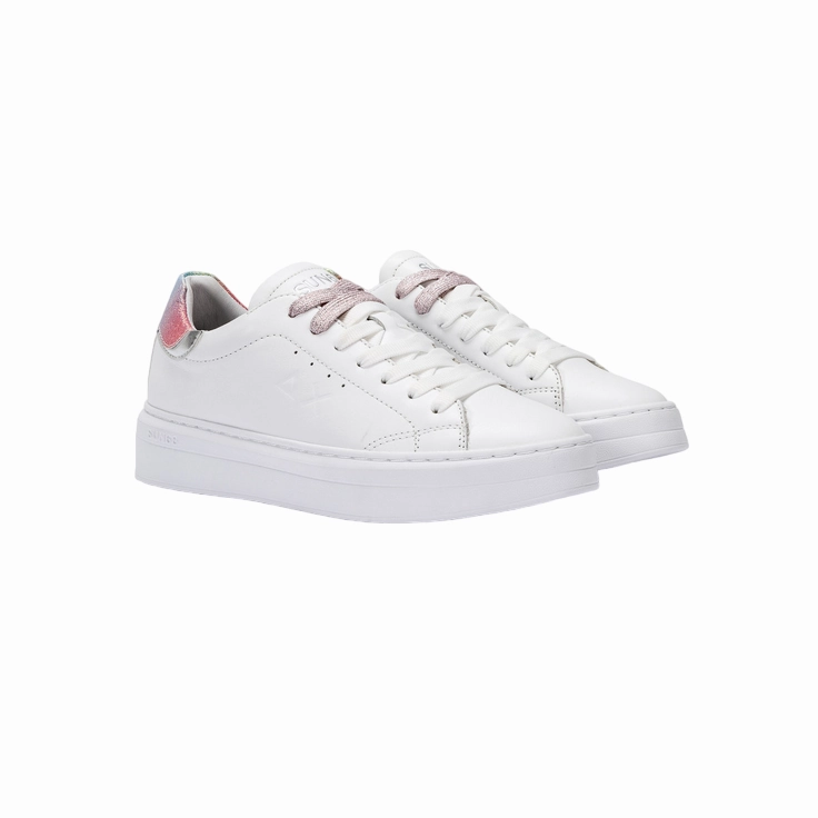 Sun68 Sneakers da donna Grace Z33230 010 bianco multicolor polyester shoes track athlete