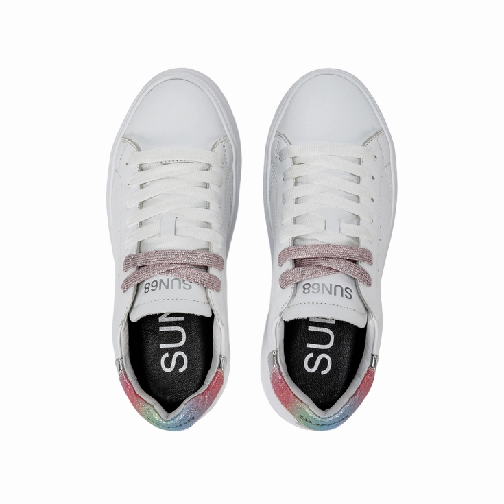 Synthetic Upper Sun68 Sneakers da donna Grace Z33230 010 bianco multicolor