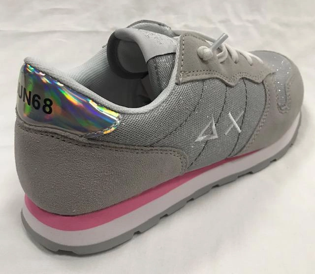 running in a drawbridge area shoes running in the dryness shoes Sun 68 scarpa sneakers da ragazza Ally glitter z30403 06 grigio chiaro