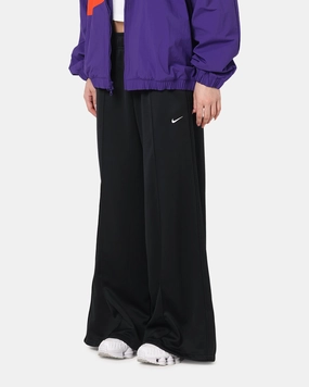 Nike Women's Sportswear Mid-Rise Wide-Leg Track Pants Black/Black/Sail Street Comfort Luxe Look