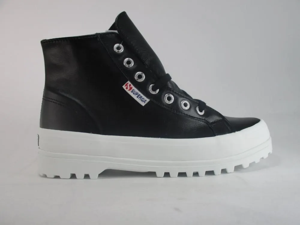 soft - touch - comfortability shoes ReflectiveDetails Superga 2341 S41188W 999 ALPINA NAPPALEAU black