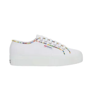 youth trend Superga scarpa sneakers da donna 2740 Multicolore Beads S4131FW ATR bianco