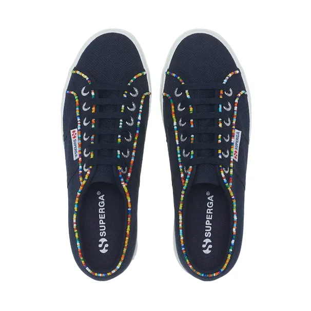quiet - operation shoes dirt running shoes Superga scarpa sneakers da donna 2740 Multicolore Beads S4131FW ATU blu