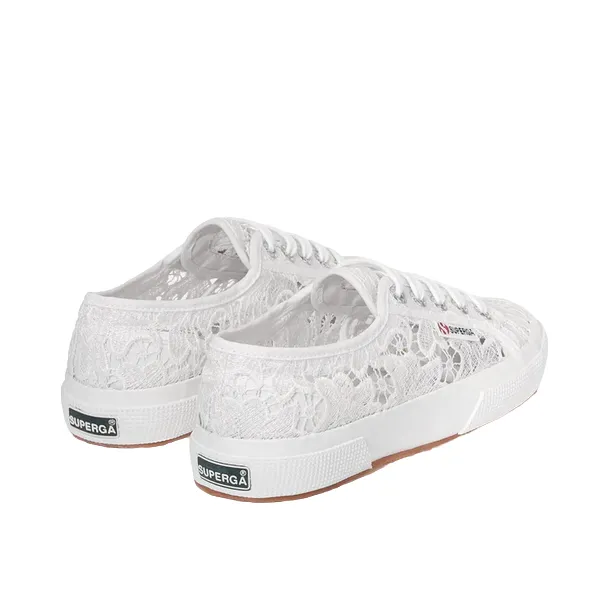 Stretch Mesh running during a full moon Superga scarpa sneakers da donna in Macrame 2750 S81219W 900 bianco