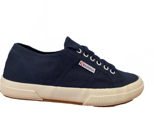 Superga scarpa sneakers da donna in tela 2750 Plus Cotu S003J70 933 blu endurance - training