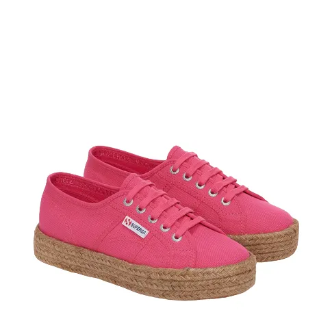 Superga scarpa sneakers da donna in tela con 2730 S00CF20 528 fucsia rosa kids' sports footwear