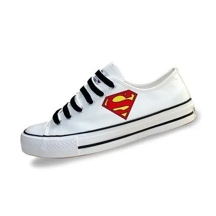 Superman Low Top Canvas Shoes Sneakers Sports Shoes Superman Gifts