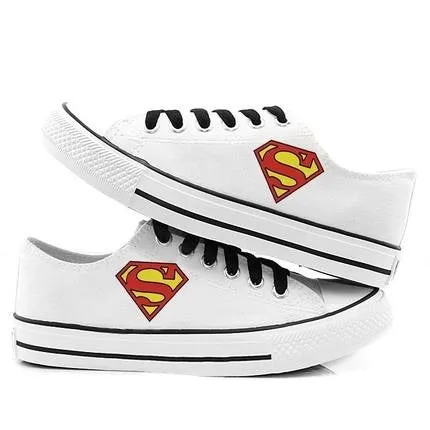 Superman Low Top Canvas Shoes Sneakers Sports Shoes Superman Gifts