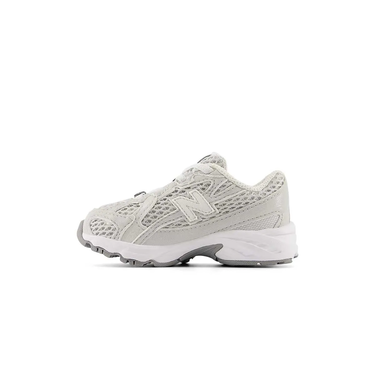 Kids 740 Bungee Lace 'Grey Matter White' Lifestyle Fit