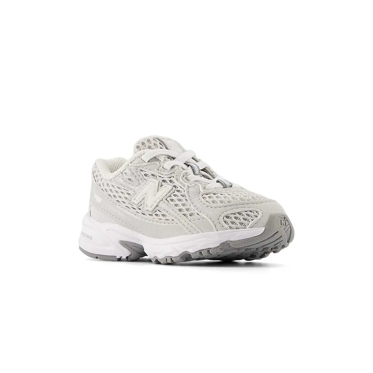 Kids 740 Bungee Lace 'Grey Matter White' Flexible Soles
