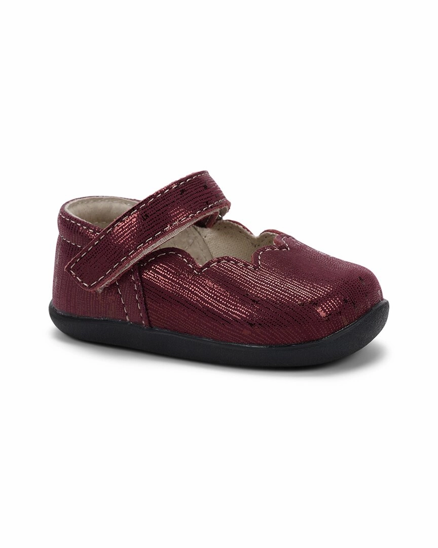 See Kai Run Susie INF Casual Leather First Walker Flat Knit Texture ElasticBand
