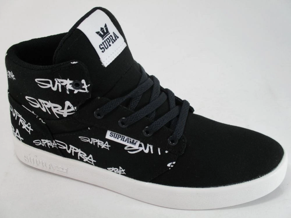 Muddy running leather shoes Supra scarpa sneakers alta da ragazzo Yorek HI 58048 058 nero