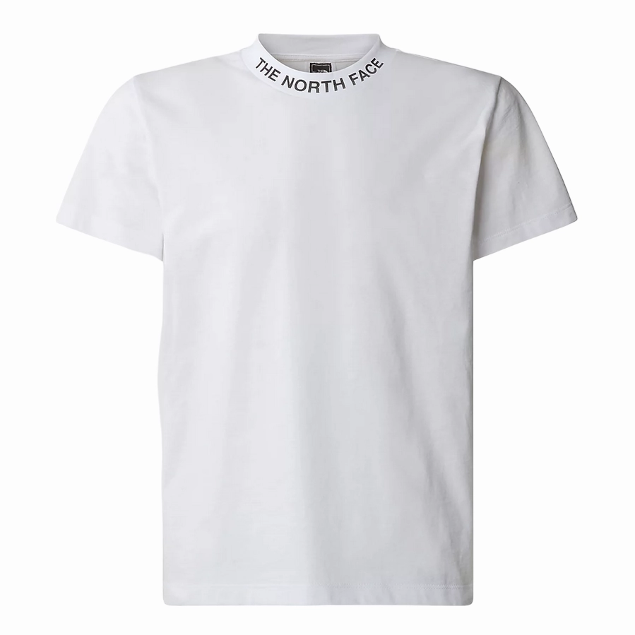The North Face maglietta manica corta da ragazzi in cotone Zumu NF0A877SFN41 bianco spandex blend