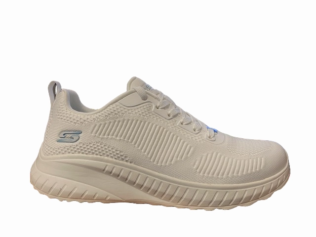 microfiber - upper shoes Tear Resistant Skechers scarpa sneakers da donna Bob Squad Chaos Face Off 117209/OFWT bianco latte