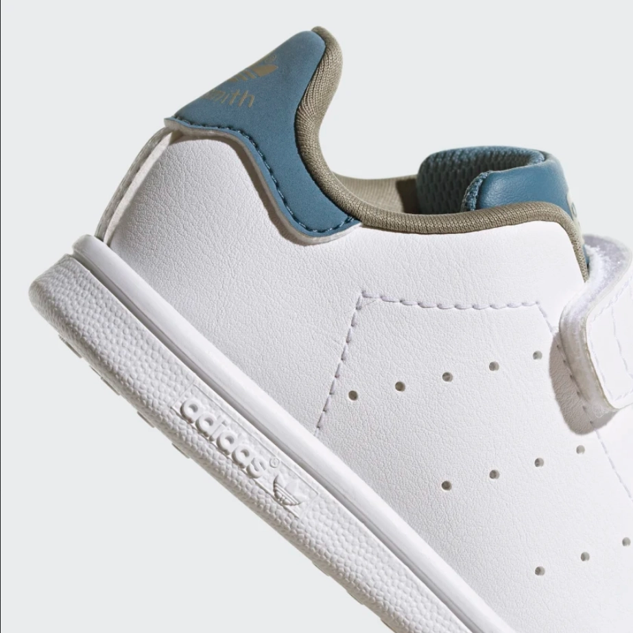 animal - print - design shoes eco - friendly - feature shoes Adidas Originals Stan Smith CF I H00766 bianco-celeste