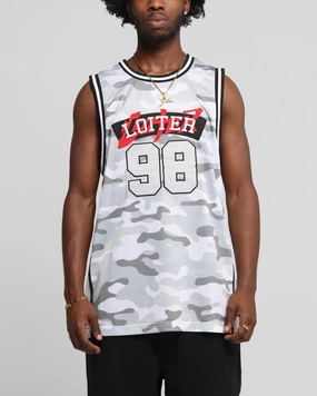 Seamless Stitching Design Loiter Midway Jersey Snow Camo