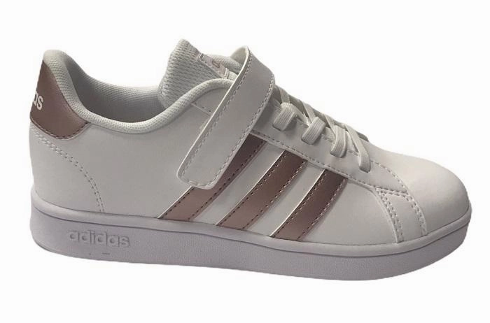 Adidas scarpa da ginnastica da bambini Grand Court C EF0107 white Flexible Outsole Grip muted - colored shoes
