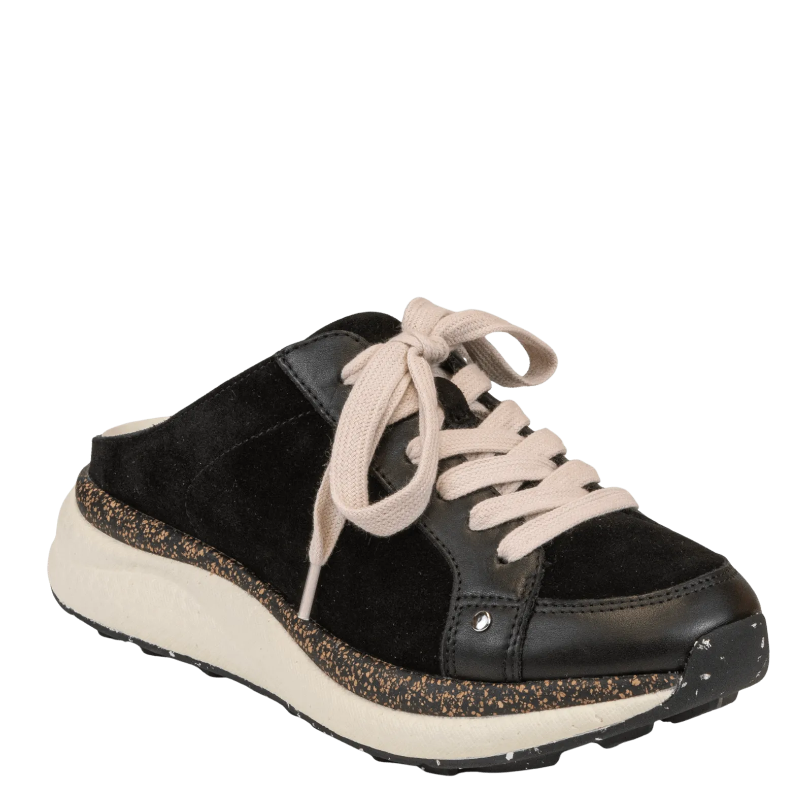 SWIFTSTEP in BLACK Backless Sneakers