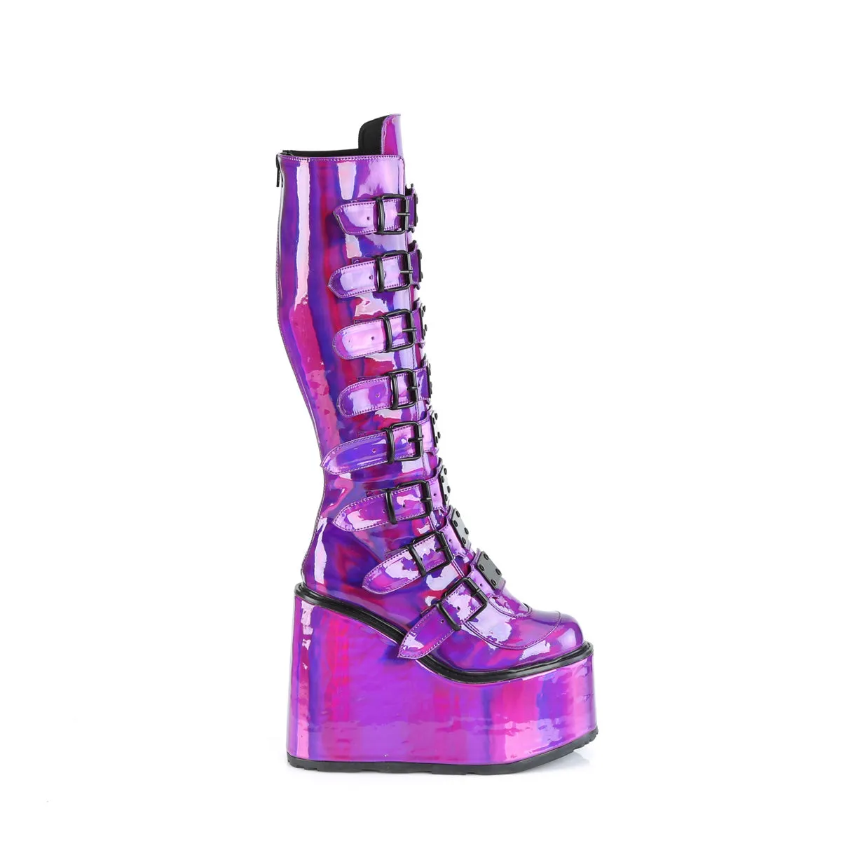 SWING-815 Demoniacult Alternative Footwear Women's Knee High Boots