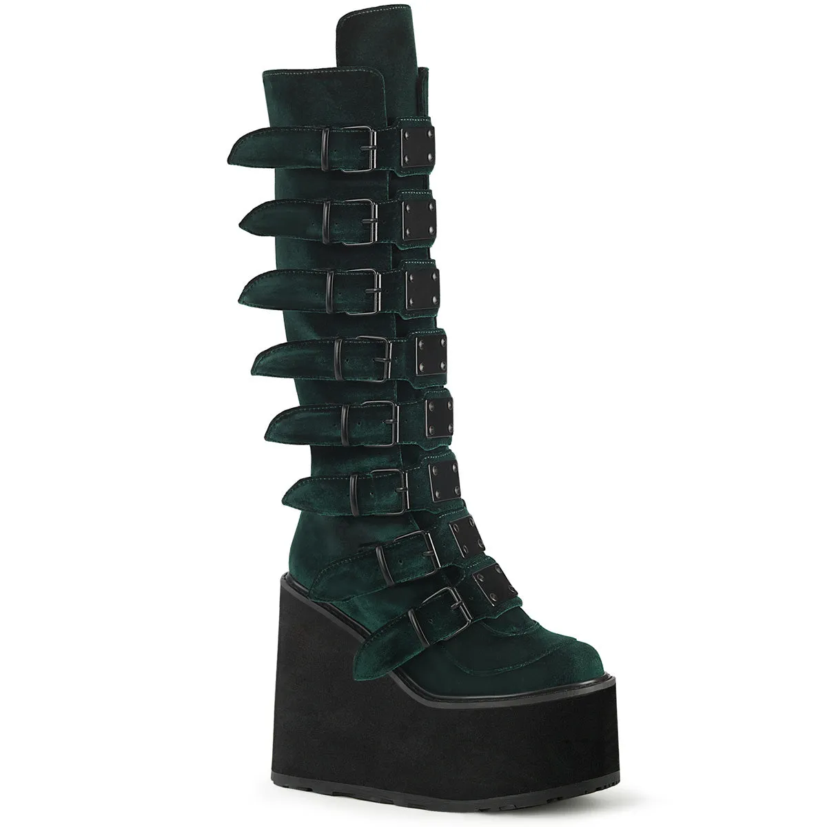 SWING-815 Demoniacult Alternative Footwear Women's Knee High Boots