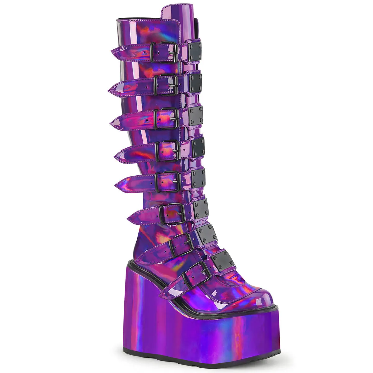 SWING-815 Demoniacult Alternative Footwear Women's Knee High Boots