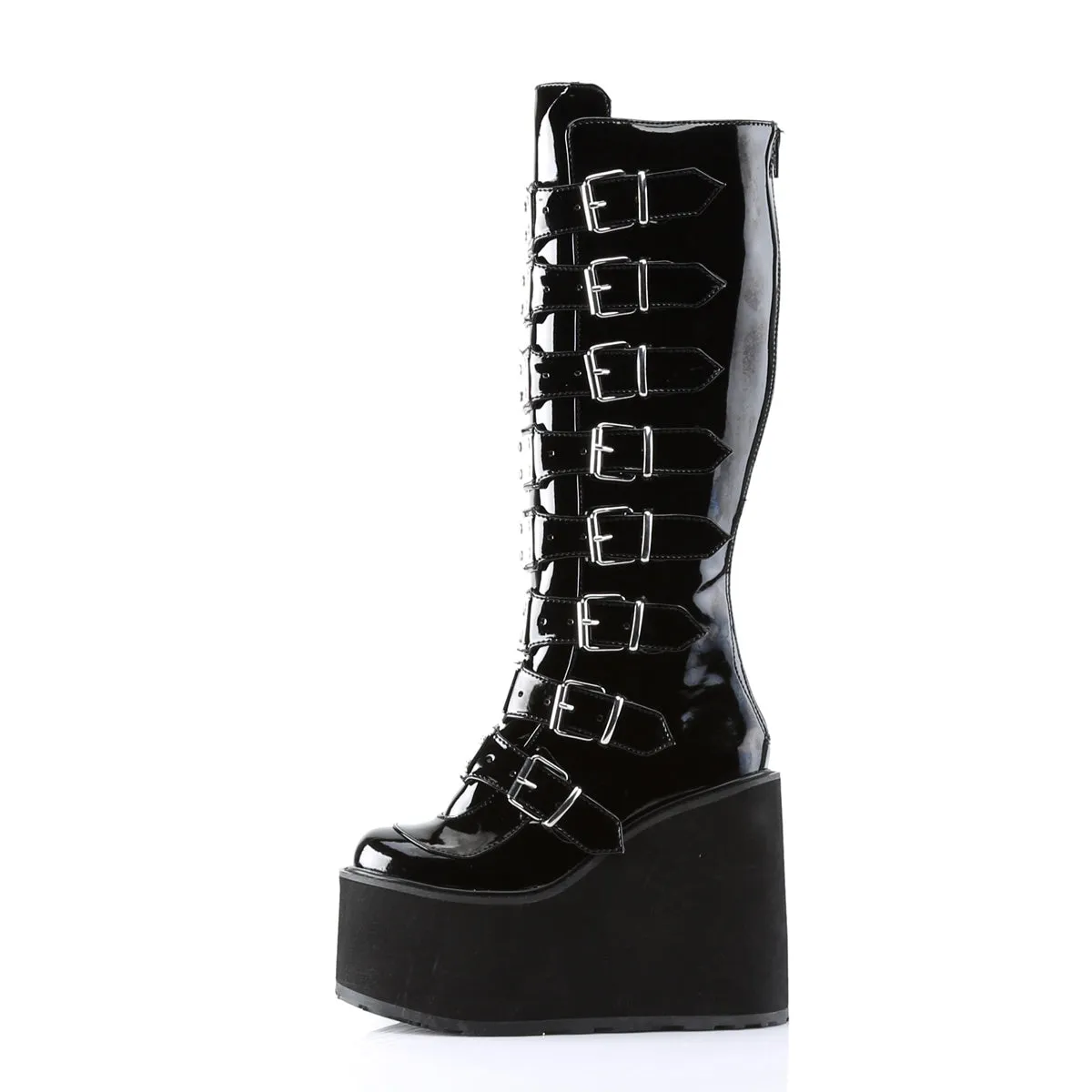 SWING-815 Demoniacult Alternative Footwear Women's Knee High Boots