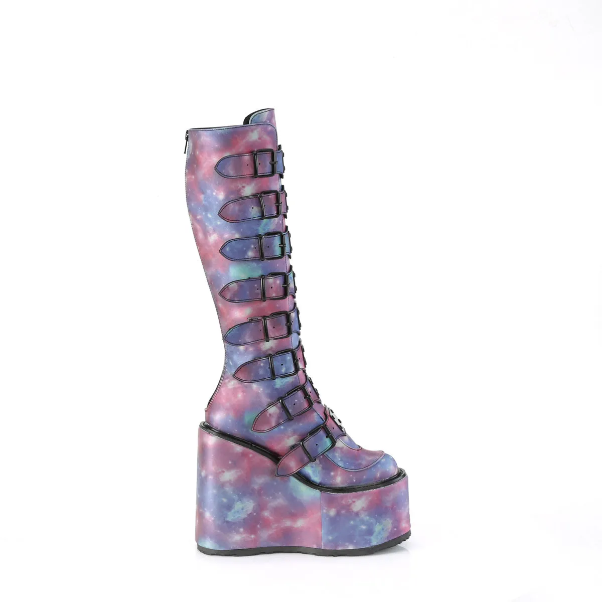 SWING-815 Demoniacult Alternative Footwear Women's Knee High Boots