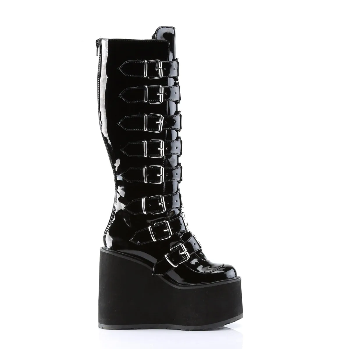 SWING-815 Demoniacult Alternative Footwear Women's Knee High Boots