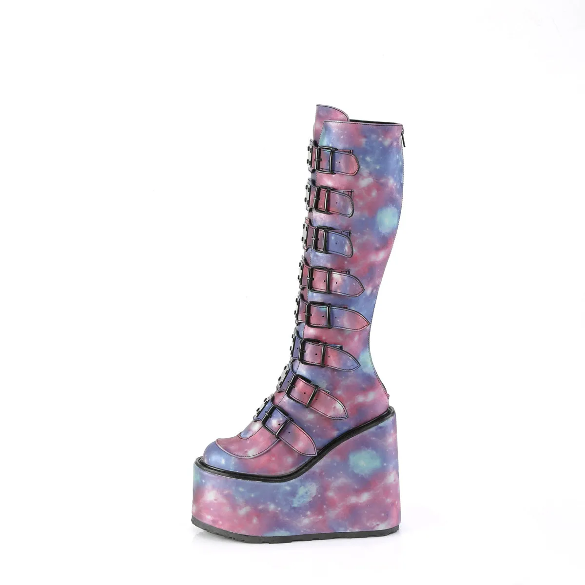 SWING-815 Demoniacult Alternative Footwear Women's Knee High Boots