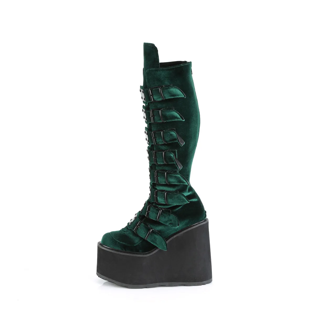 SWING-815 Demoniacult Alternative Footwear Women's Knee High Boots