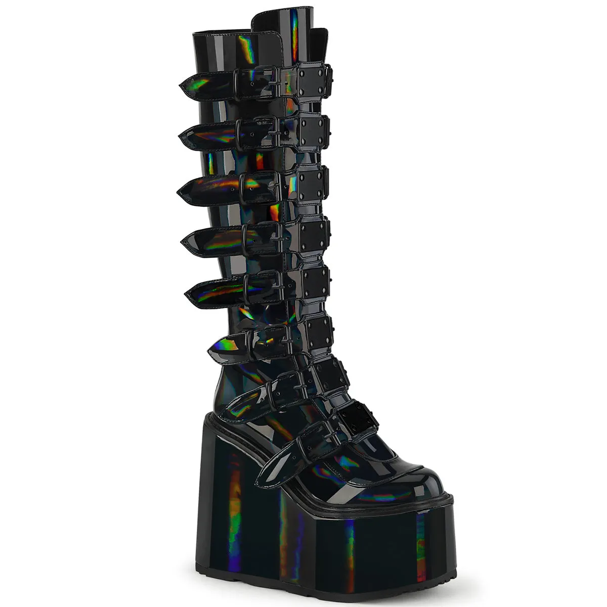 SWING-815 Demoniacult Alternative Footwear Women's Knee High Boots