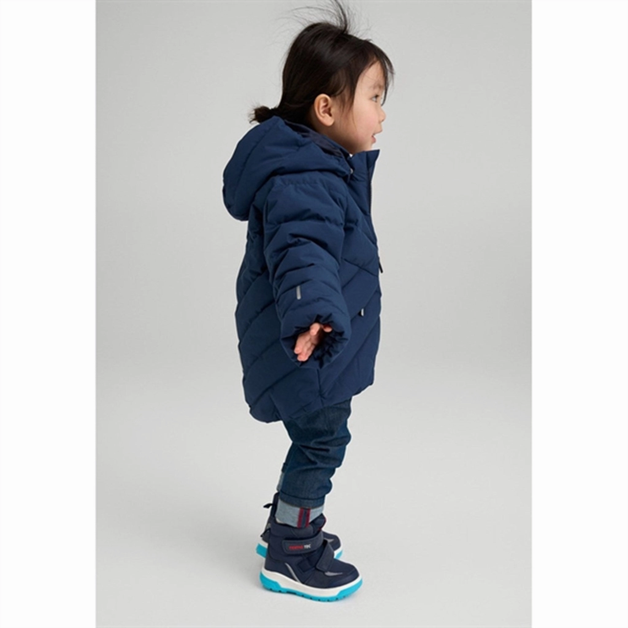 Reima Jacket Kupponen Navy Secure Chest Pocket Reinforced Elbow Padding